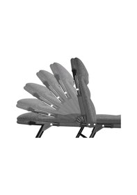 Resim Sunup Sn-26974 Taşınabilir Ayarlanabilir 5 Kademe Sünger Kamp Yatak Şezlong Açık Gri Gri 