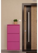 Resim Ceha 3'lü Metal Ayakkabılık - Pembe K.AYK-3 /AB4010 