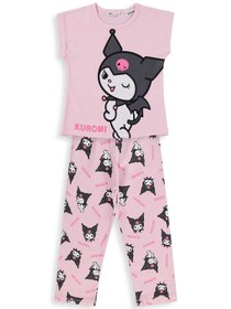 Resim Kuromi 6-9 Yaş Pijama Takımı - Pembe - Pembe / 7-8 Yaş 