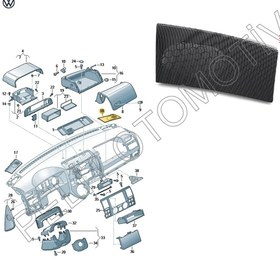 Resim PELİTOTOMOTİV Transporter T5 (2003-2015) Sağ Hoparlör Kapağı 7h0857228 