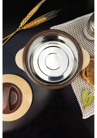 Resim Digithome Ckr3148 Paslanmaz Çelik Hazneli Yemek Termosu 500 ML Kahverengi 