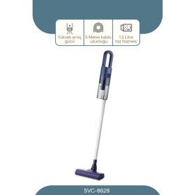 Resim Sinbo Svc 8628 Elektrikli Süpürge 1.5 L Toz Haznesi ile Kablolu Kullanım ve Yüksek Emiş Gücü 