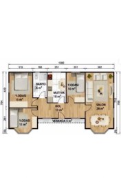 Resim Ballife Prefabrik 98 M2 Standart Prefabrik Konut 