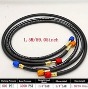 Resim Dashanshop 59.06inch Siyah Patlama Önleyici R12 R22 R134a 404 502 Hvac Araç Soğutucu Şarj Kiti 