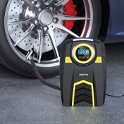 Resim 1 adet, 150PSI Dijital Lastik Şişirici, LED Işıklı Taşınabilir Araba Hava Kompresörü Pompası, 12V DC, Araç Fişi Güç Modu, ≤36V Çalışma Gerilimi, Pil Gerekmez 