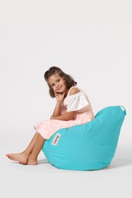 Resim earmut Premium Çocuk Armut Koltuk Turkuaz 