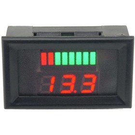 Resim Akü Pil Kapasite Göstergesi Voltmetreli 70V-12V/24V/36V/48V/60V Pillerle Uyumlu Kurşun Asit Batarya 