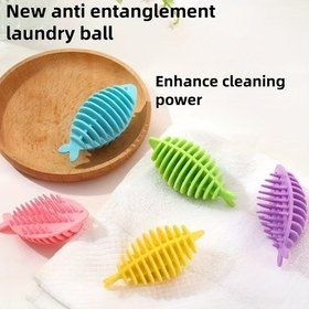 Resim 6 Adet Yeniden Kullanılabilir Çamaşır Topu - Tüyleri Temizler, Kıyafetleri Dolaştırmaz/Kırışıklığı Azaltır/Daha İyi Temizlik Sağlar, Dayanıklı ve Elektriksiz 