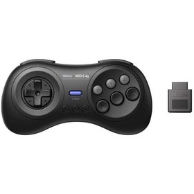 Resim 8bitdo M30 2.4g Kablosuz Gamepad + Sega Genesis Ve Sega Mega Drive İçin 2.4g Alı Siyah 