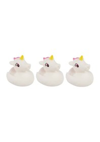 Resim Unicorn Bebek Banyo Oyuncağı Seti - Unicorn Vinil Figürler 3'lü 