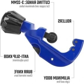 Resim Hakay Profesyonel Bakır Boru Kesme Makası - 3-32 mm 