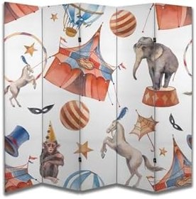 Resim Çocuk Temalı Özel Tasarım Paravan Room Divider PRV1030, 180 x 180 