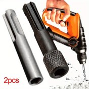 Resim 2 adet 1/4'' Altıgen Saplı Tornavida Tutucu Matkap Uçları Adaptörü Dönüştürücü Hızlı Bırakma Manyetik SDS Kiti Çekiçler ve Darbeli Matkap Uçları için 