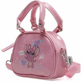 Resim Stitch El Çantası Kız Çocuk Pembe Happy El 
