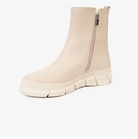 Resim Greyder 32673 Kadın Ekru Hakiki Deri Military Bot-645 Ekru 