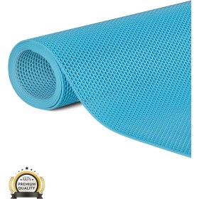 Resim Edükkanım Kaydırmaz Turkuaz Bal Petek Paspas EN:120CM 120 x 90 
