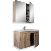 Resim TETA HOME Yalova 65 Cm Mdf Banyo Dolabı Seti 