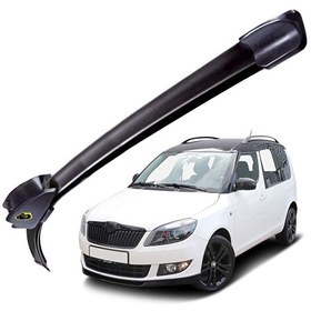 Resim Mega Oto Market RBW Otomobil Sileceği Muz Silecek Takımı 53/53 cm 21/21 inch Skoda Fabia Roomster ile Uyumlu 