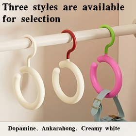 Resim Dopamine, Ankara Kırmızı, Krem Beyaz 360° Dönen Askı - Dayanıklı Plastik, Kolay Kullanım İçin Ergonomik Kolu, Atkılar, Şapkalar, Gömlekler, Çantalar ve Daha Fazlası İçin İdeal, Aksesuar Düzenleyici | Modern Askı Tasarımı | Ergonomik Kolu, Giysiler İçin Askılar 