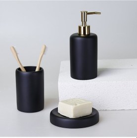 Resim Victoria Diş Fırçalık Siyah 