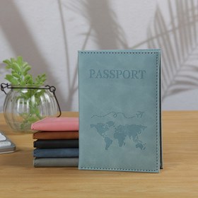 Resim Sade Pasaport Koruyucu, Belge Tutucu, Erkekler için Düz Renkli Kart Cüzdanı 
