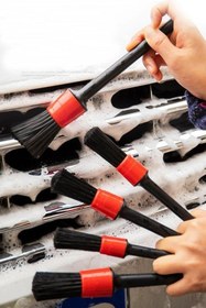 Resim MOBEE Detail Dash Brush Araba Iç Ve Dış Temizlik Fırça Seti 5 Adet Farklı Boyutlarda 