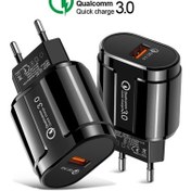 Resim Hızlı Şarj 3.0 24w Qualcomm Qc 3.0 4.0 Hızlı Şarj Cihazı Usb Taşınabilir Şarj Cep Telefonu Şarj Cihazı İphone Uyumlu Samsung Xiaomi Sony 