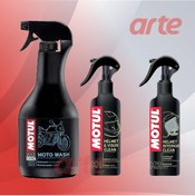 Resim Motul M1 + M2 + E2 Motosiklet Bakım Seti | Kask Temizleyici, Kask İç Temizleyici ve Temizlik Köpüğü 