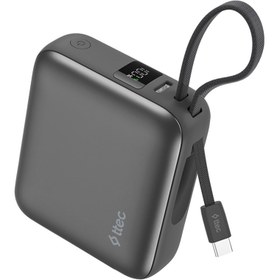 Resim Ttec Recharger Mini LCD 10.000Mah Pd 35W Usb-C Dahili Kablolu Taşınabilir Hızlı Şarj Aleti/Powerbank 2BB232GR 