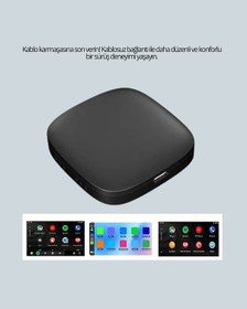 Resim Zengemtx Kablosuz Carplay Ve Android Auto Dönüştürücü Adaptör 