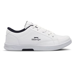 Resim Slazenger Albert I Kadın Sneaker Ayakkabı Beyaz / Lacivert Beyaz / Lacivert Beyaz - Lacivert 