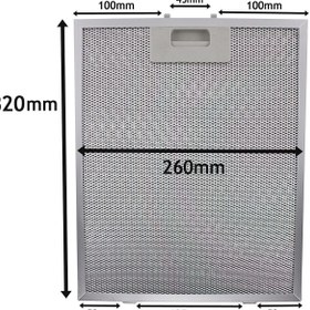Resim Home 2 Adet 320 x 260 mm Davlumbaz Aspiratör Filtresi Metal Yağ Filtresi L5 