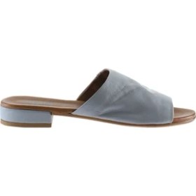 Resim Bueno Shoes Mavi Deri Kadın Düz Terlik 