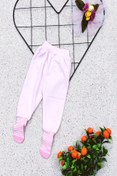 Resim Çizgili Çoraplı Tek Alt Kız Bebek ka6554115 