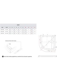 Resim Shower 100x100 Drop Oval Flat Duş Teknesi H:5 Cm 