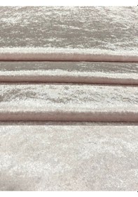 Resim Enesar Home Parlak Kadife Açık Pudra Kumaş Döşemelik Kumaş (Likrasiz & Astarli) 100 x 140 cm 