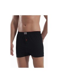 Resim 4'lü Lacivert %100 Pamuklu Rahat Klasik Kesim Erkek Boxer Şort Lacivert 