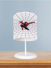 Resim Mekta Home Bebek Ve Çocuk Odası Ağ Ve Spiderman Desenli Abajur 