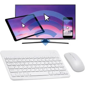 Resim Alfa MEC Samsung Galaxy Tab S7 Fe Wi-fi Sm-t733 Uyumlu Kablosuz Bluetooth Q Klavye 