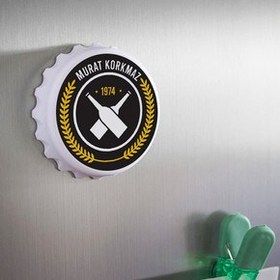 Resim Şişe Tasarımlı İsimli Şişe Açacağı 