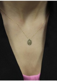 Resim Diamine Pırlanta 14 Ayar Altın Doğum Ayı Çiçeği Kolye 