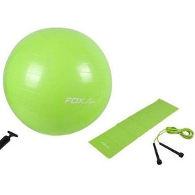 Resim Fox Fitness Energy Yeşil Pilates Seti Gri 
