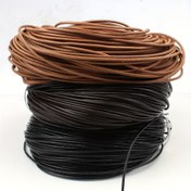 Resim 5 Yard Yuvarlak Yapay PU Deri İp Takı Yapımı Bilezik Kolye Anahtarlık Takı Yapımı El Sanatları Siyah Doğal Kahverengi Haki 1.0mm 1.5mm 2.0mm 3.0mm 