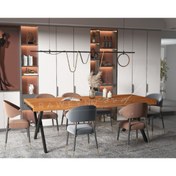 Resim deryawood Raweyn Masif Ağaç Yemek Masası 220*85 Cm 