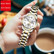 Resim DEBLVE Kadınlar için Ultra-İnce Paslanmaz Çelik Kuvars Saat - Şık, Hafif, IPX7 ile Takvim, Luminous Gün Gösterimi ve Paslanmaz Çelik Bant - Günlük Giyim için Mükemmel, DEBLVE 