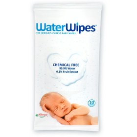 Resim Waterwipes Doğal Islak Mendil 10 Adet 