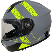 Resim MTS 966 NEON ÇENEDEN AÇILIR KASK 