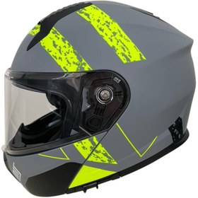 Resim MTS 966 NEON ÇENEDEN AÇILIR KASK 