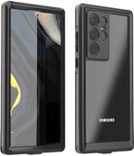 Resim Samsung Galaxy Uyumlu S22 Ultra Kılıf 360 Su Geçirmez 1-1 Silikon Kapak 
