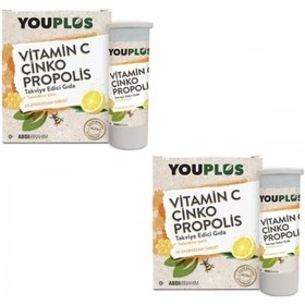 Resim Youplus Vitamin C Çinko Propolis 2 x 20 Efervesan Tablet 